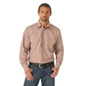 Wrangler Western Style Long Sleeve Button Down Shirt